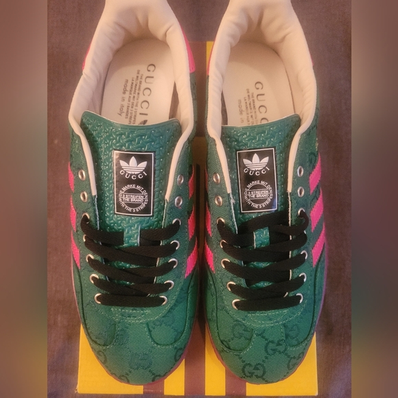 Gucci Shoes - NEW Gucci x Adidas Green Women’s Sneakers.